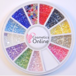 Carusel 3D pentru unghii C065 Point Colorate 300 bucati 2mm